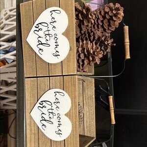 Rustic Wooden Wedding Baskets
